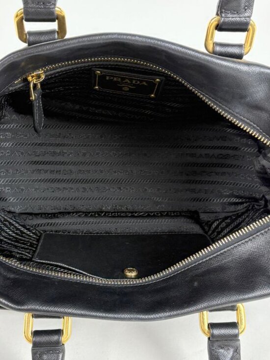 Prada 2-Way Shoulder Bag Leather Nero - Picture 7 of 7